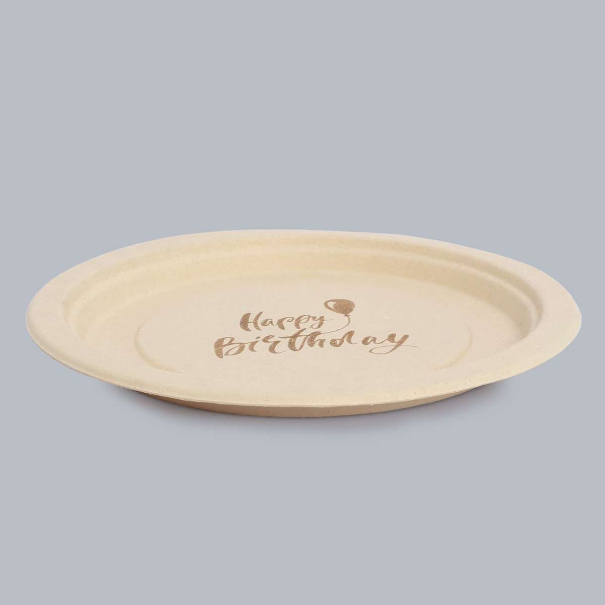 Green Paper Products Disposable Tableware 9-inch Round Plate Disposable Eco-Friendly Plates