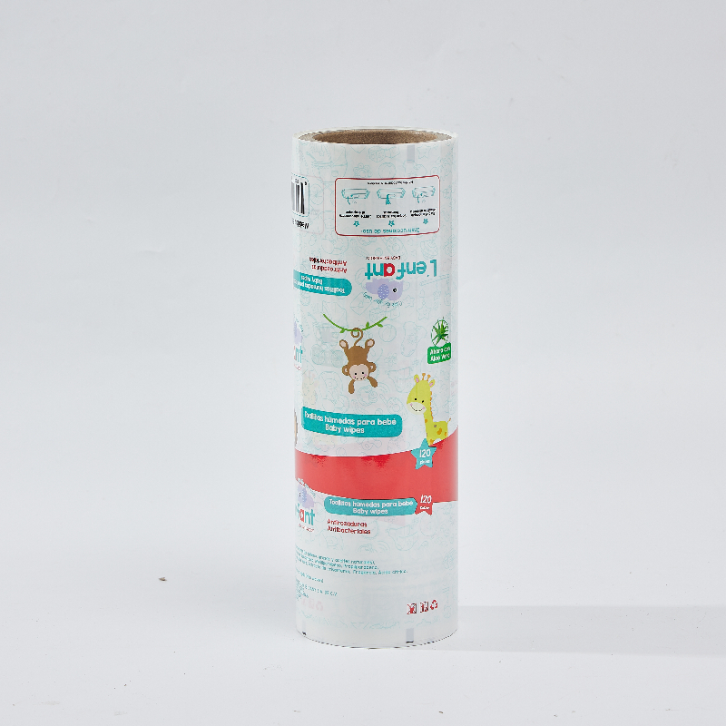 Custom Printing PE Moisture Proof Wet Wipes Packaging Film Roll