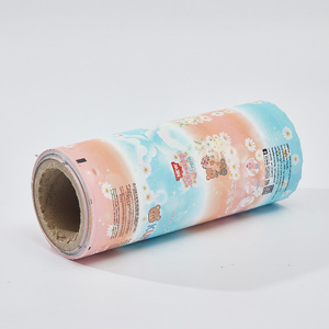 China Supplier Custom Printing Plastic Sachet Wet Wipe Automatic Packaging Film Roll