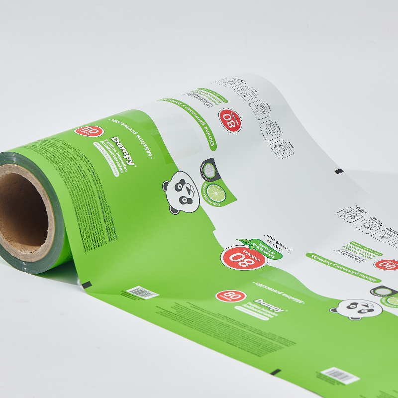 Custom Printed Laminated Wet Wipes Film stock Roll Plastic Bags