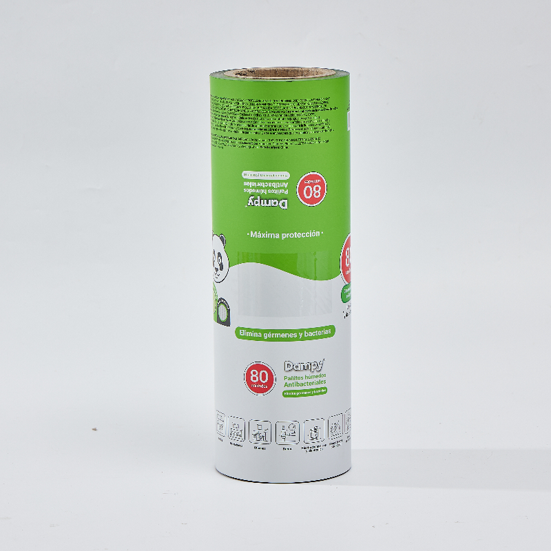 Custom Printed Laminated Wet Wipes Film stock Roll Plastic Bags