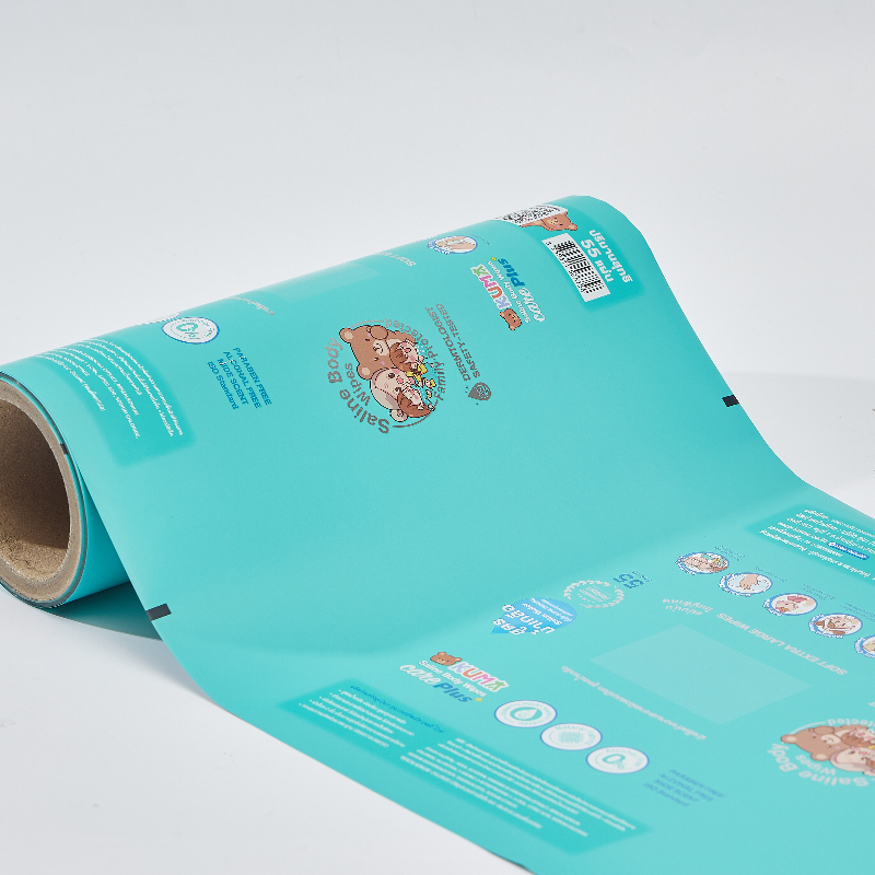 Custom Printed PE Tear-resistant Wet Wipes Film stock Roll