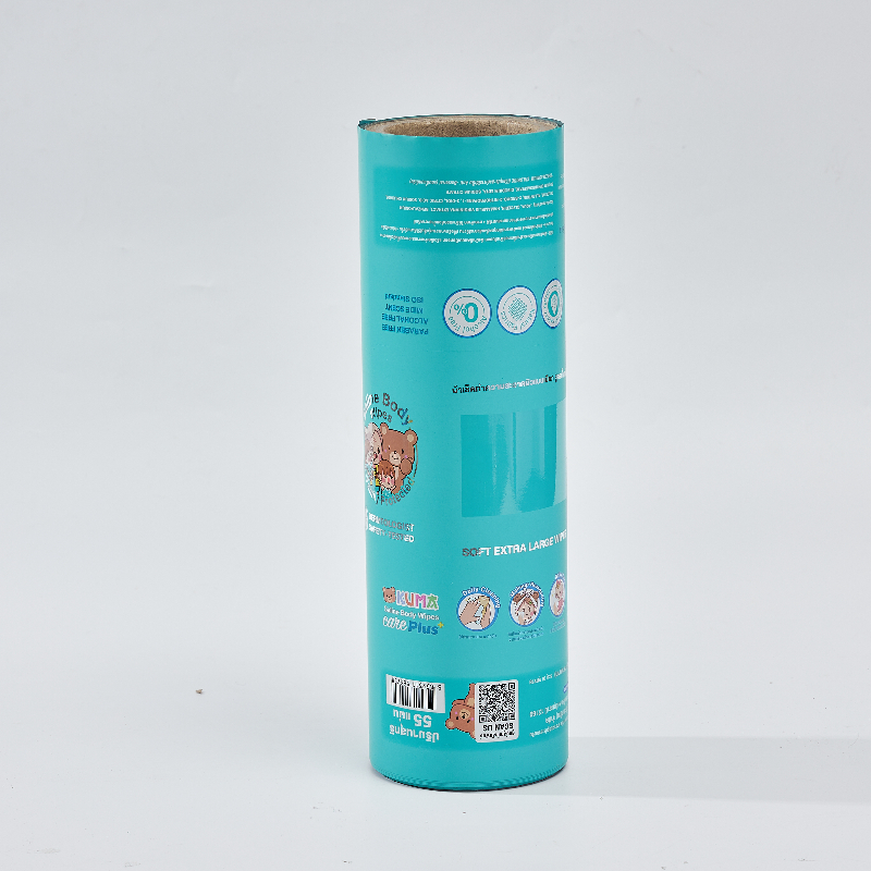 Custom Printed PE Tear-resistant Wet Wipes Film stock Roll