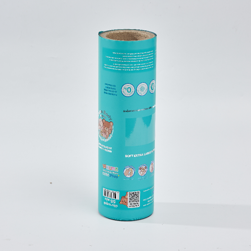 Custom Printed PE Tear-resistant Wet Wipes Film stock Roll