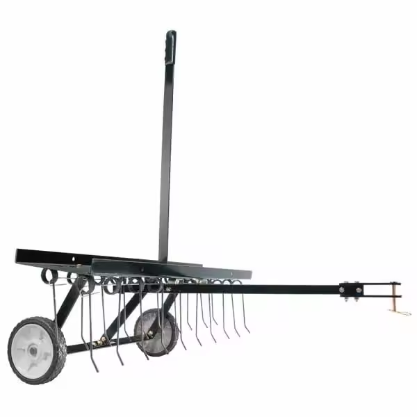 48'' Lawn Tine rake dethatcher For ATV Riding Garden Tractor well designed and solid
