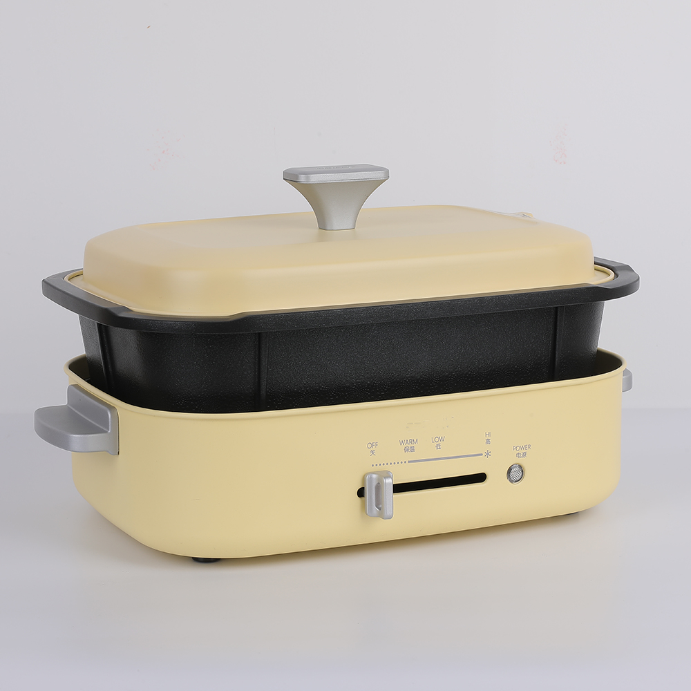 Cast aluminum hot pot functional simplicity heating plate electric hot pot