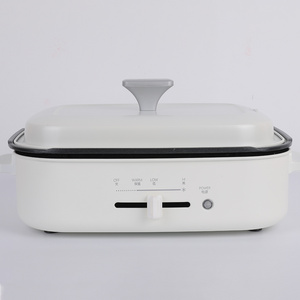 Twist control method electric cooker with heating plate