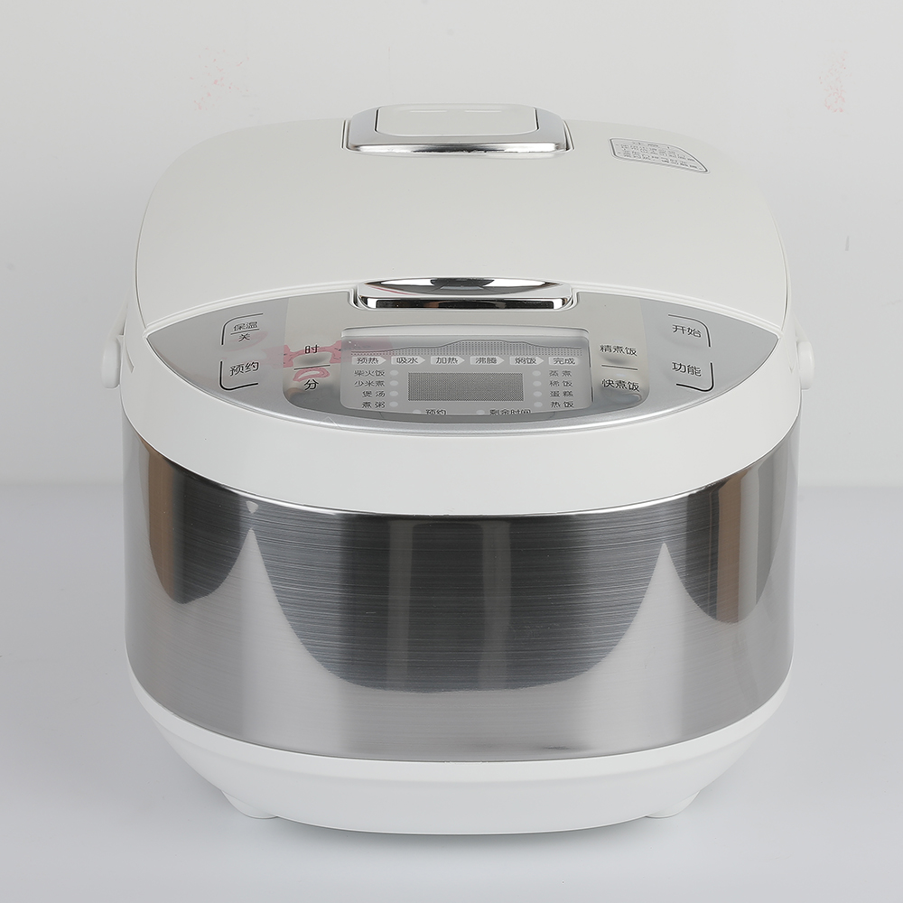 Rice cooker with aluminum inner pot and heating plate half open design lid rice cooker