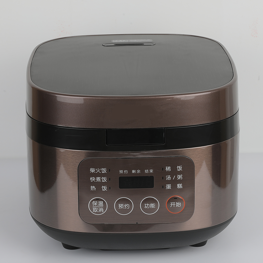 Heating plate rice cooker with hardware plus PP shell full pen design lid rice cooker