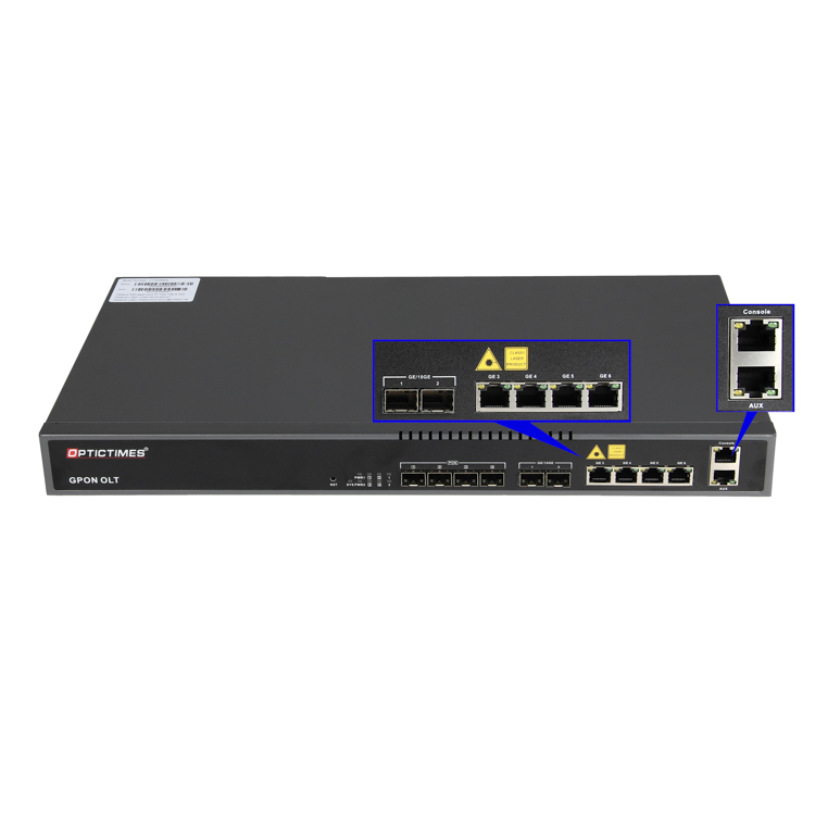 Mini Ftth Olt Gpon SFP Module 1G 10G 4 Ports Gpon Olt