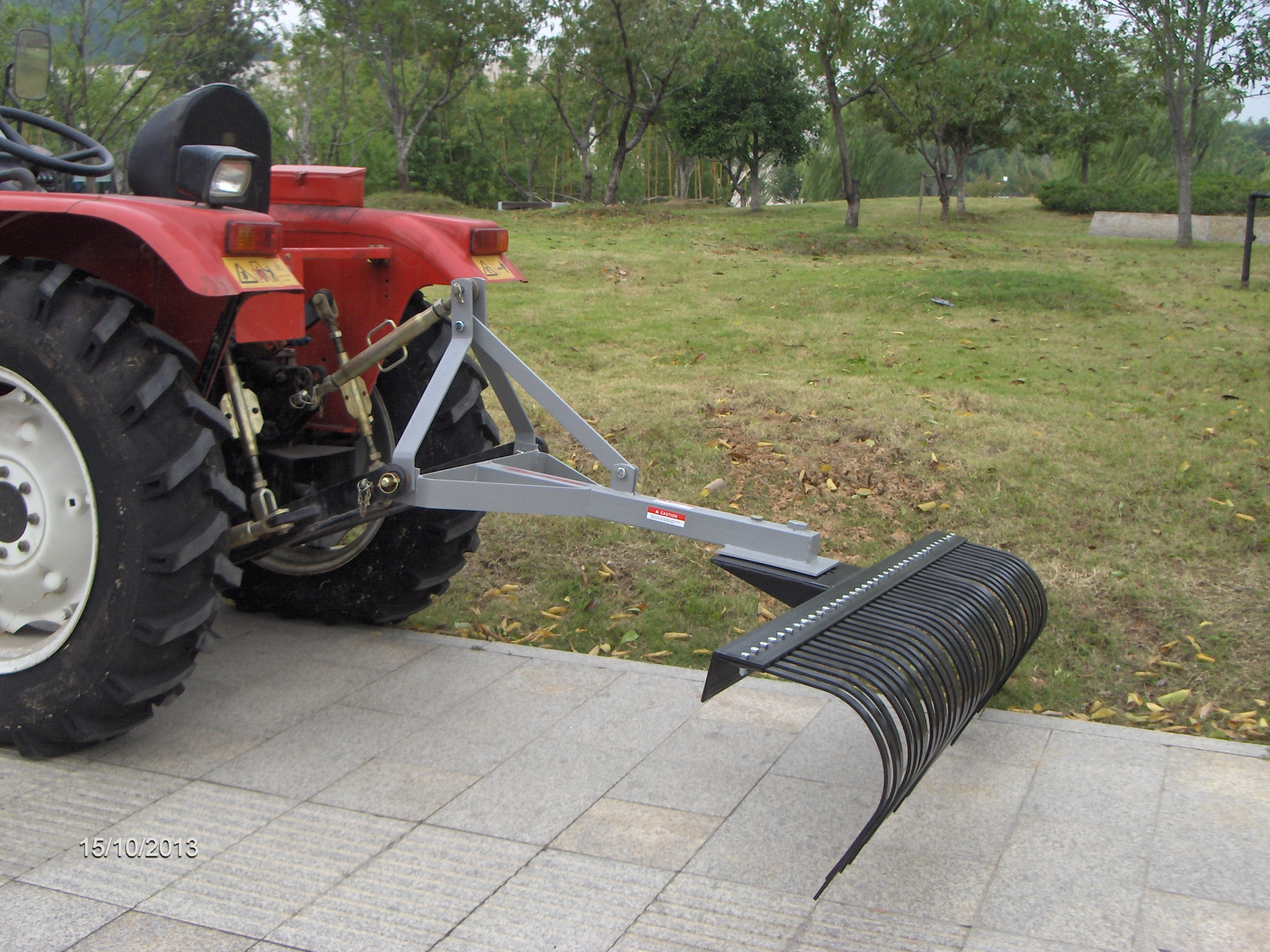 Farm Tractor 3 Point Hitch 8 Feet Landscape Rake Machine