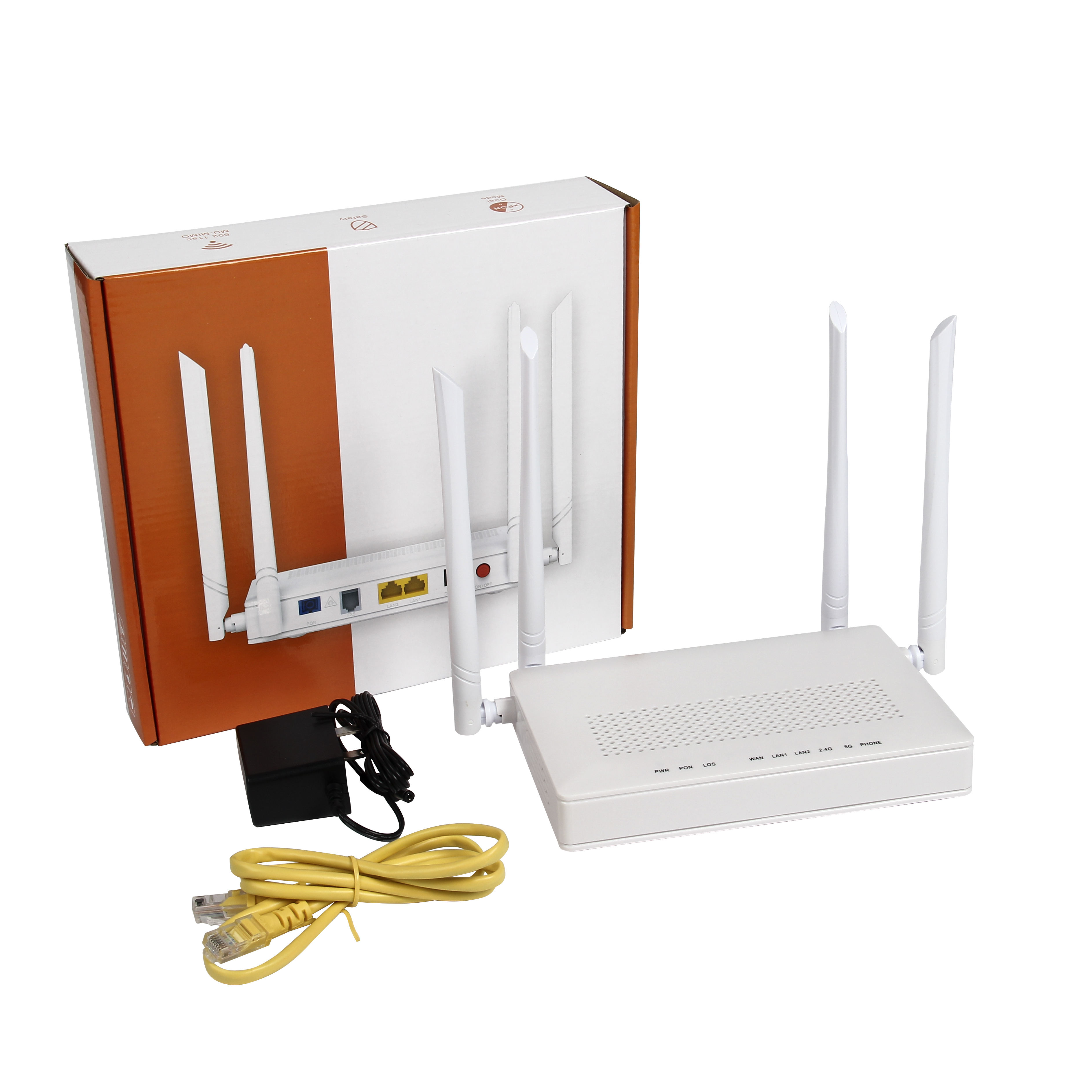 FTTH Fiber Optic Xpon Onu 2 Lan Wifi Catv Epon Gpon Onu Xpon Onu Wifi Router