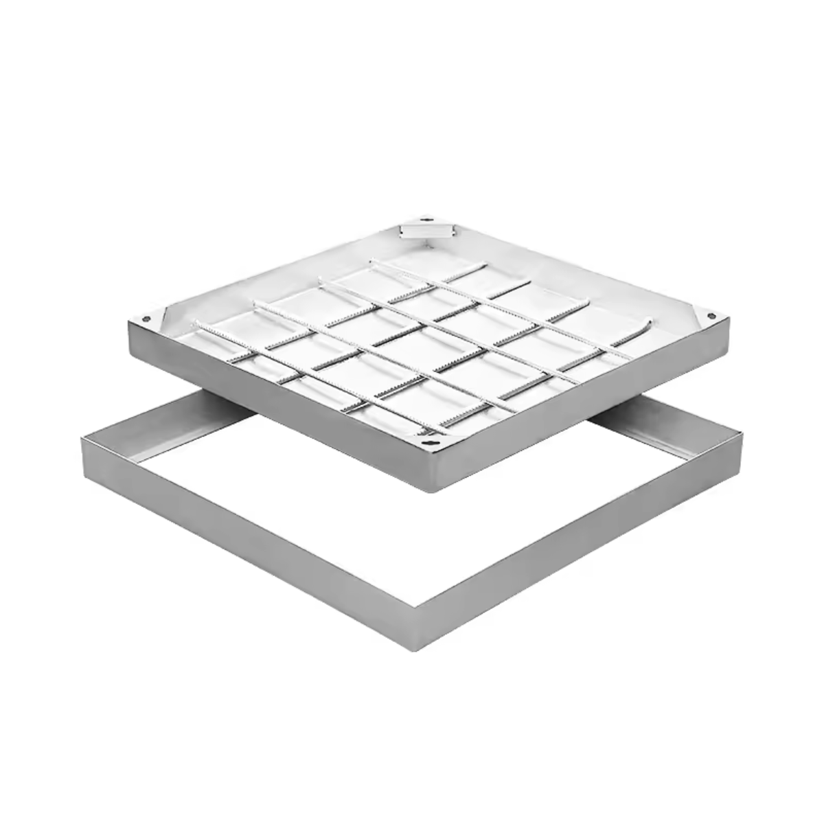 Stainless steel invisible manhole cover Drain cover Manhole cover 201 Square decorative rain manhole cover