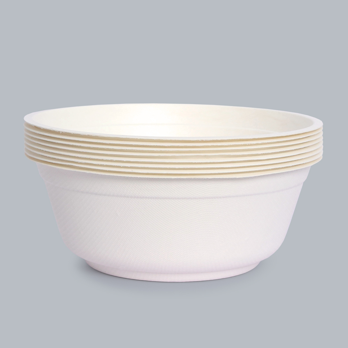 Biodegradable Tableware Disposable Tableware 910ml Round Bowl Compostable Paper Bowl