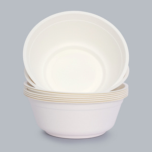 Biodegradable Cutlery Eco-Friendly Food Containers Tableware 910ml Round Bowl