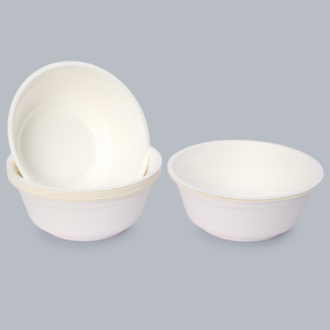 Compostable bowls Eco-Friendly Food Containers Tableware 910ml Round Bowl