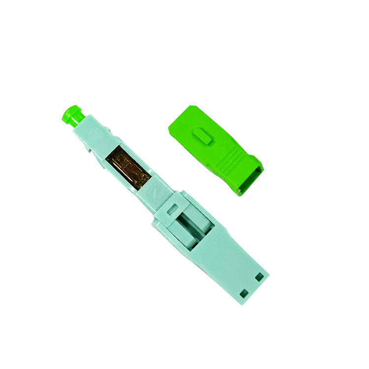 SC APC UPC Single Mode Green Blue Field Assembly Optical Fast Connector Fiber Optic Quick Connector