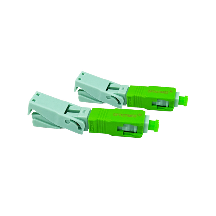 SC APC UPC Single Mode Green Blue Field Assembly Optical Fast Connector Fiber Optic Quick Connector