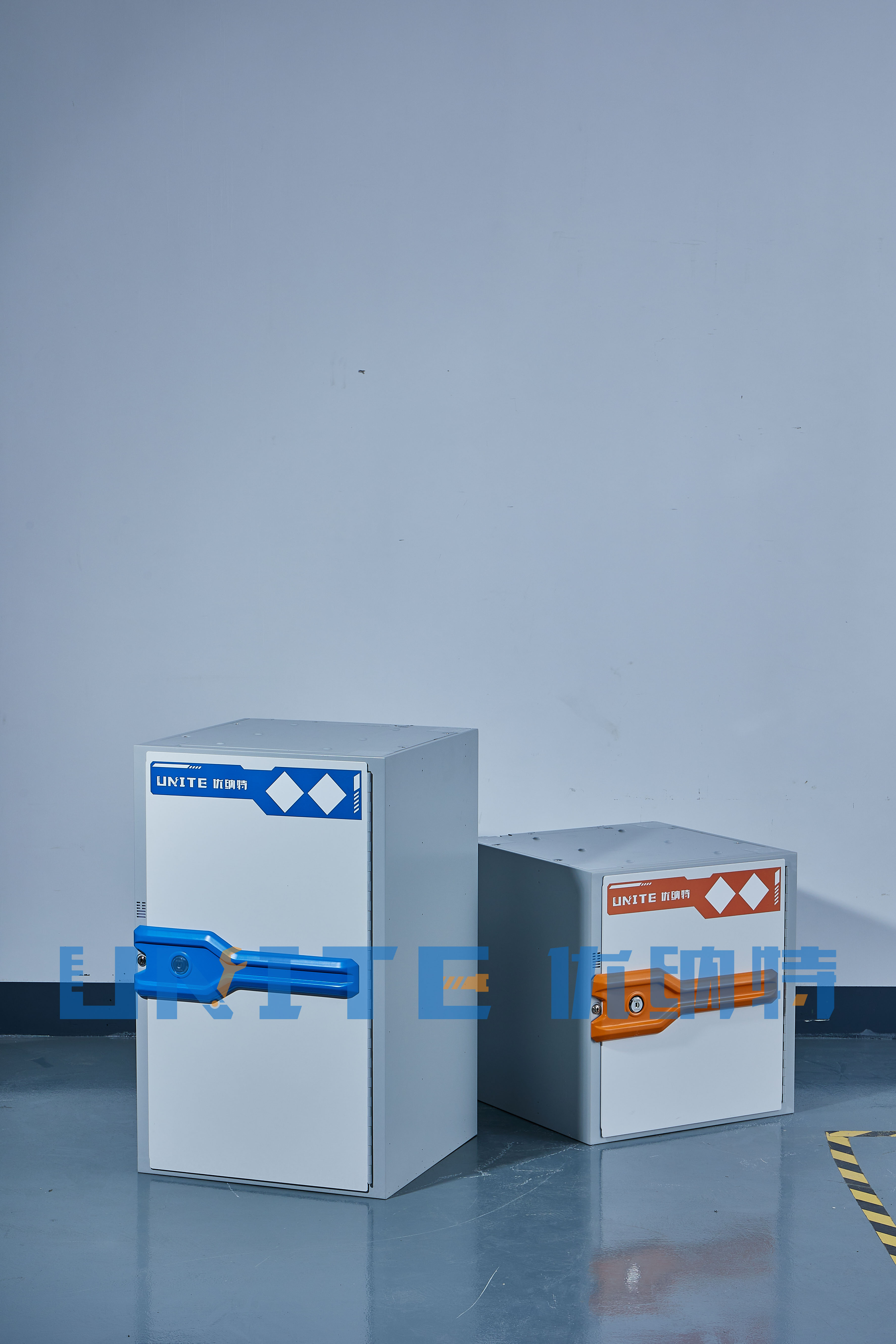 Unite Usample RZ900 4-set Type Combined Matrix IOT Cabinet For Hazardous Chemicals storage of 240 bottles of 500ml reagent