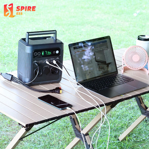 Portable Solar Generator 600Wh Emergency Power Station Rechargeable Power Station