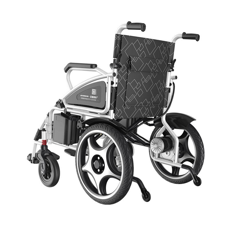 DLY-801 electric wheelchair with flipup armrest detachable footrest foldable backrest
