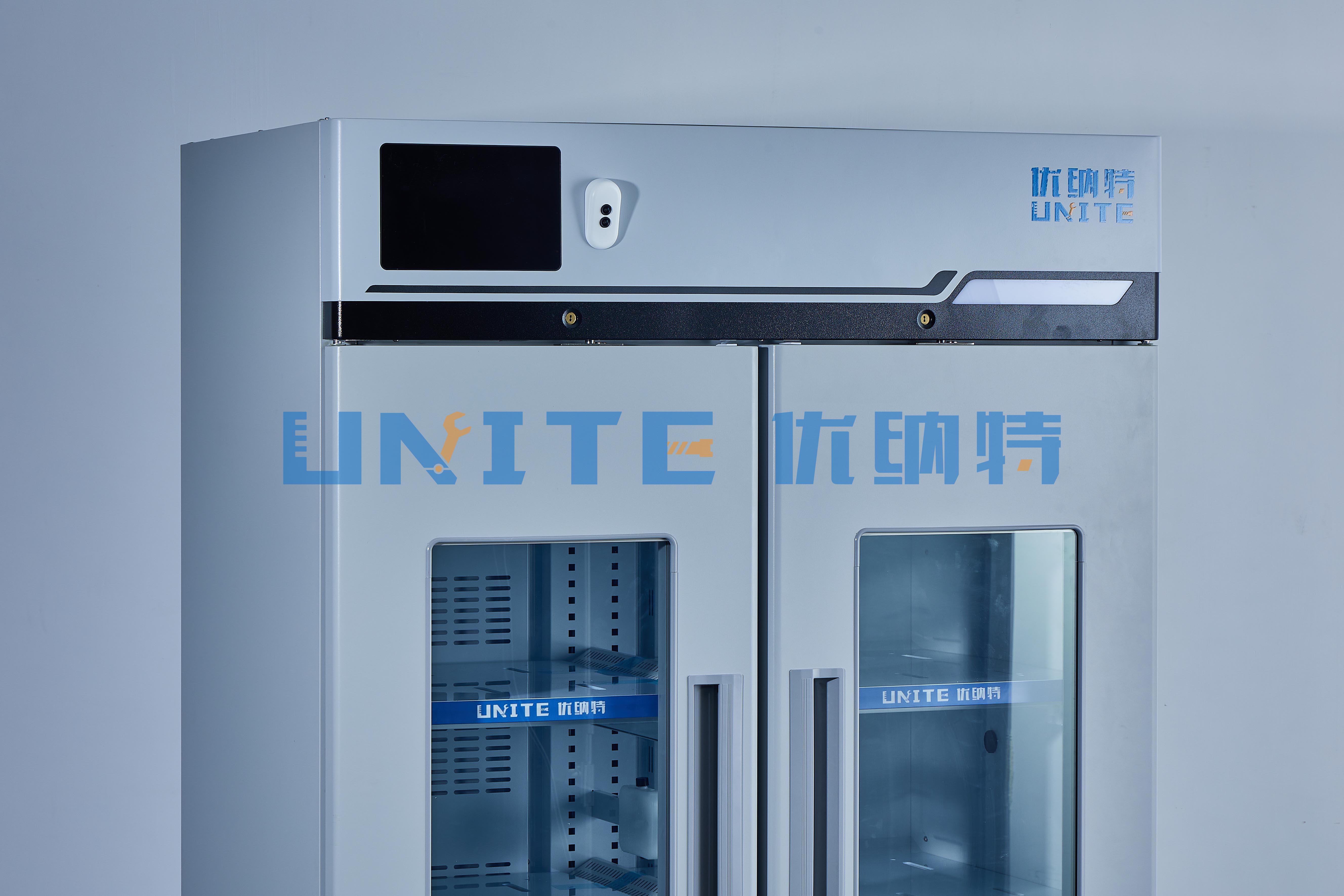Unite Usample R7.2 2~8℃ 1000L Large Capacity Storage Intelligent refrigerated reagent cabinet for Laboratory Sample Storage