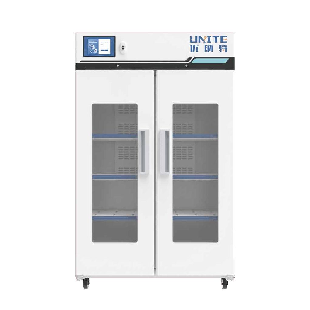 Unite Usample R7.2 2~8℃ 1000L Large Capacity Storage Intelligent refrigerated reagent cabinet (RFID) for Lab Sample Storage