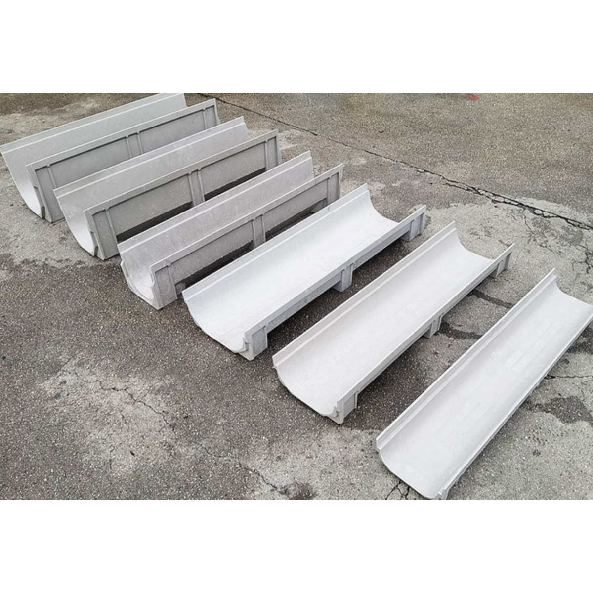 Resin drain sewer U-groove Square house kitchen Slit drain Garden square sewer Prefabricated ditch