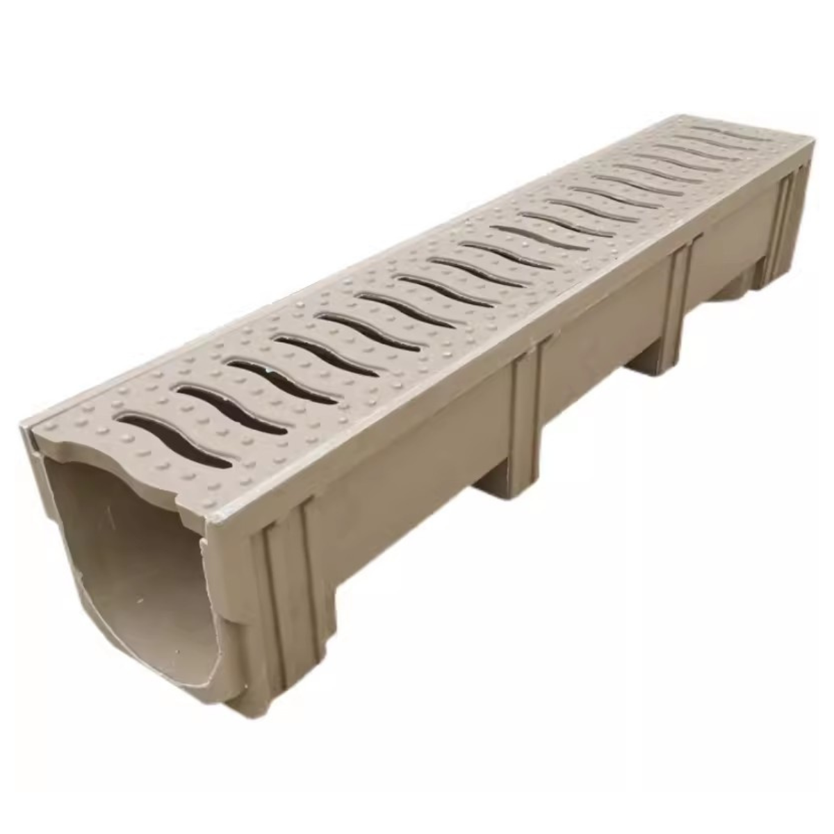 Resin drain sewer U-groove Sewer cover Slit drain Garden square sewer Prefabricated ditch Resin gutter