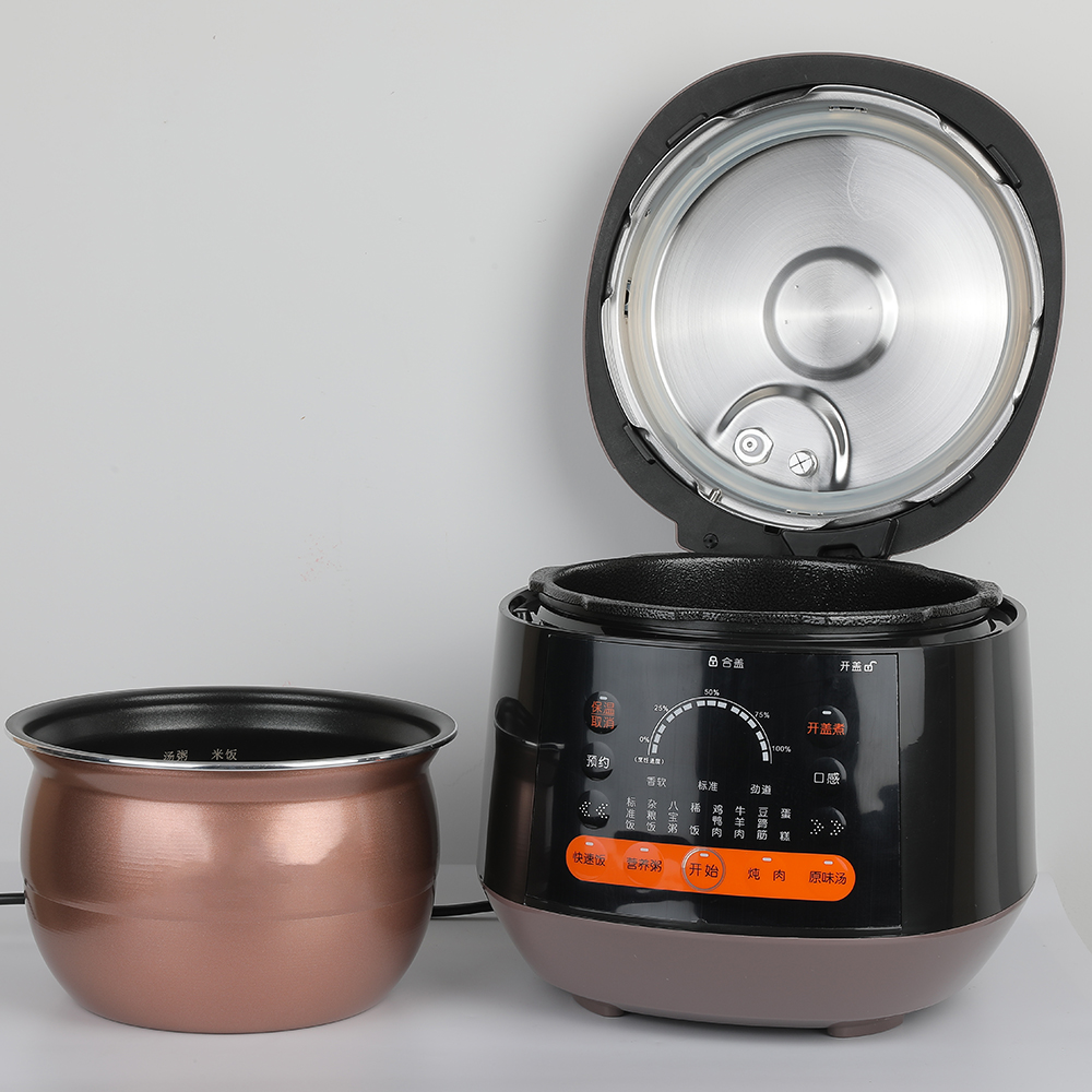 Full open design pressure cooker multifunctional pressure cookware