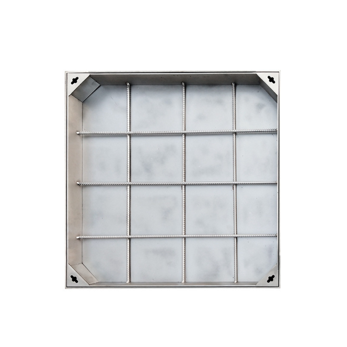 Stainless steel invisible drainage linear manhole cover