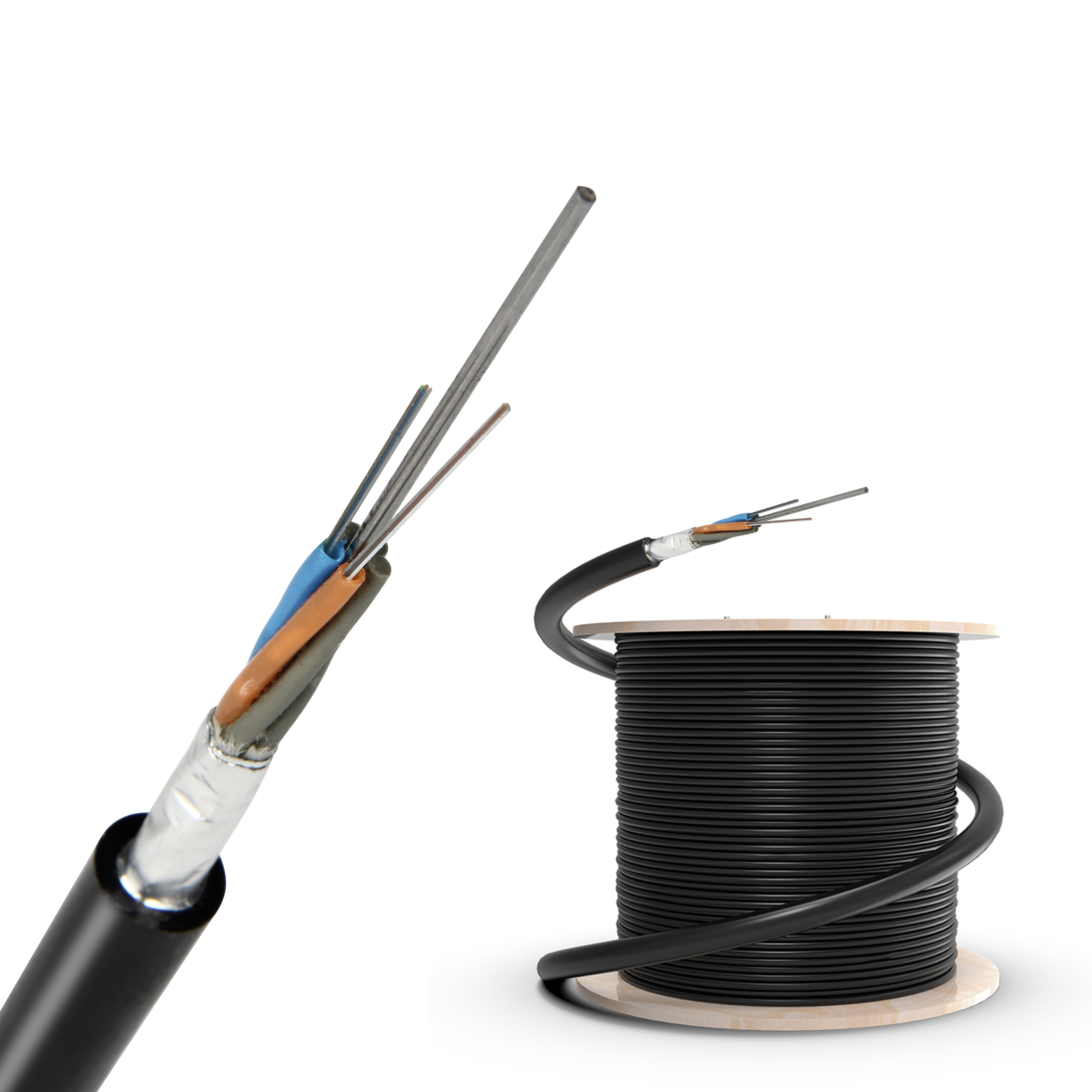 Single Mode Fiber Optic Cable 6 8 12 24 36 48 72 96 144 288 Core Fiber Optic Cable