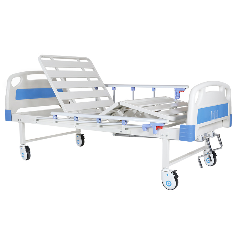 Maidesite 2 crank 2 function manual hospital bed with mattress