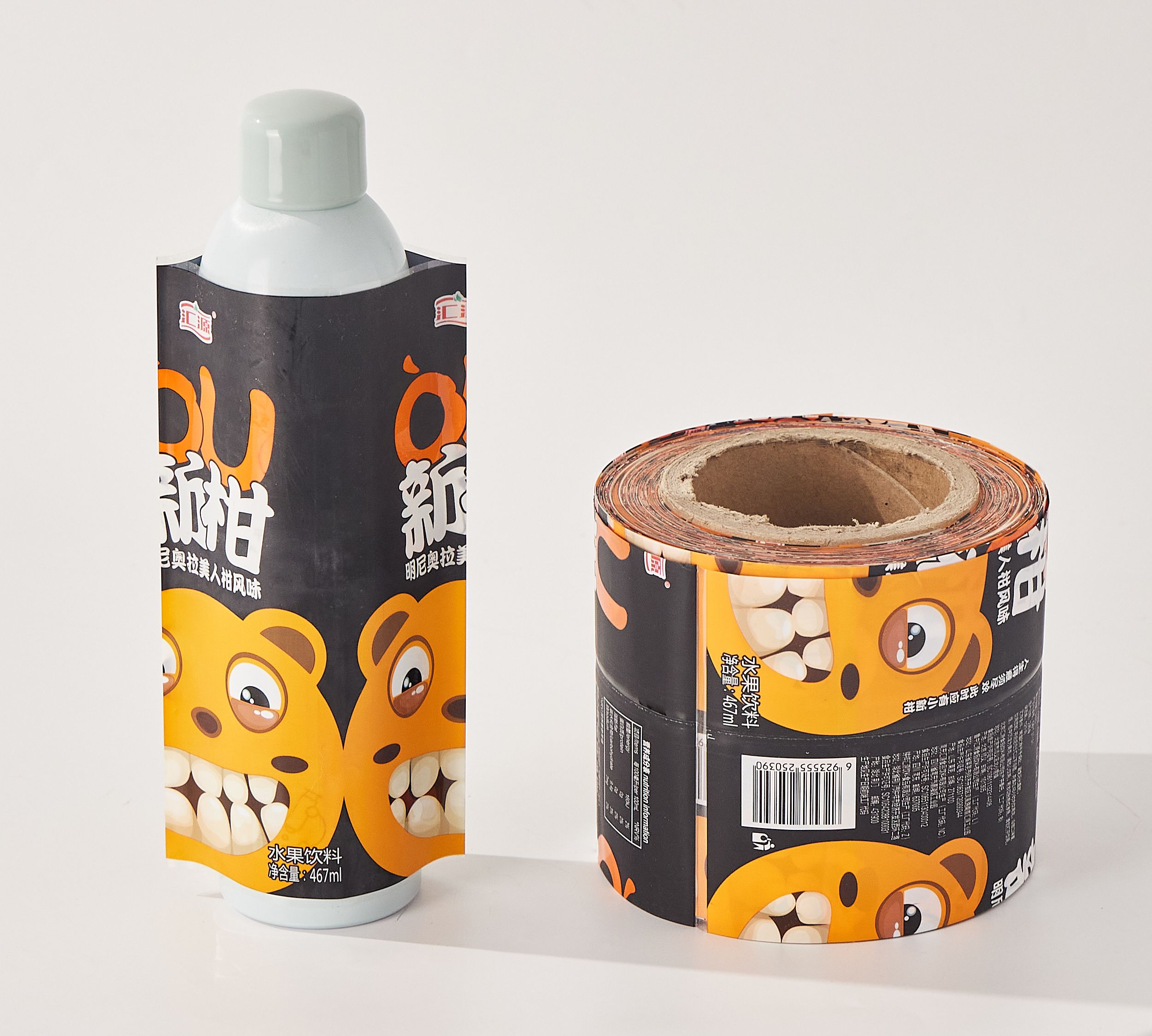 Oem Pvc Shrink Sleeves Label Stickers Label Pet Film Heat Shrinkable Pet Shrink Sleeve For Water Bottle