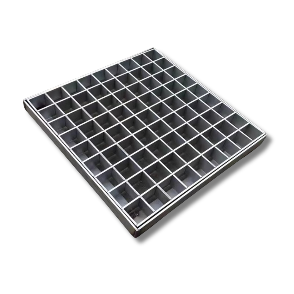 Stainless steel grid cover Galvanized steel grid Hot-dip galvanized steel lattice factory stair stepping plate Gutter cover