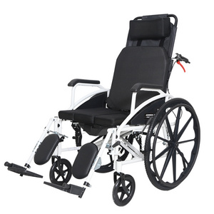 Hot sale manual wheelchair with highback with lying function from China 2024 new model 119