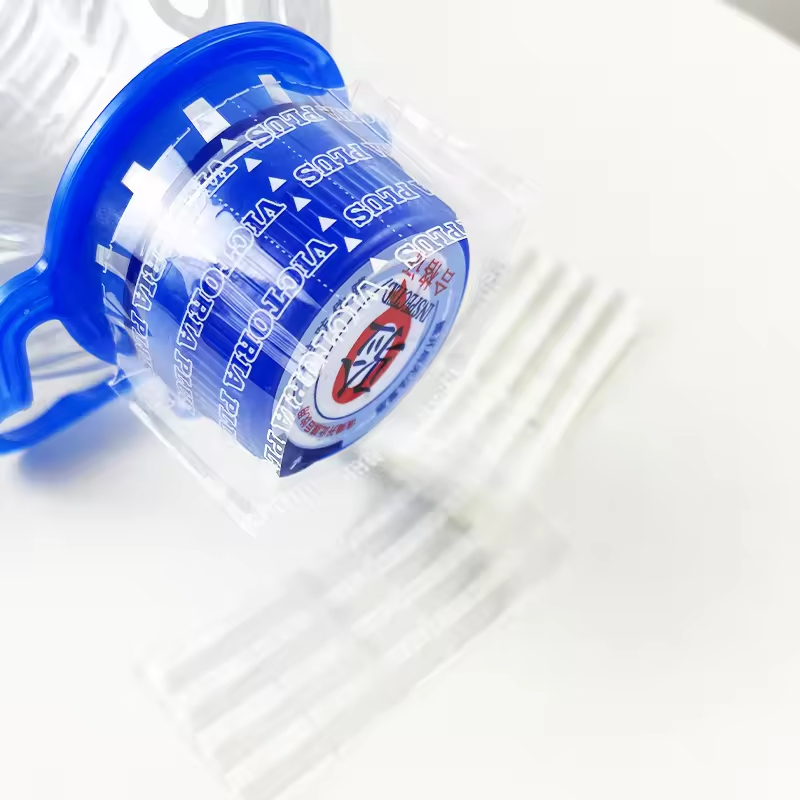 Custom Plastic Bottle Shrink Seal PVC Heat Shrink Film Sleeve Wrapping for 5 Gallon Water Bottle Cap Sealing