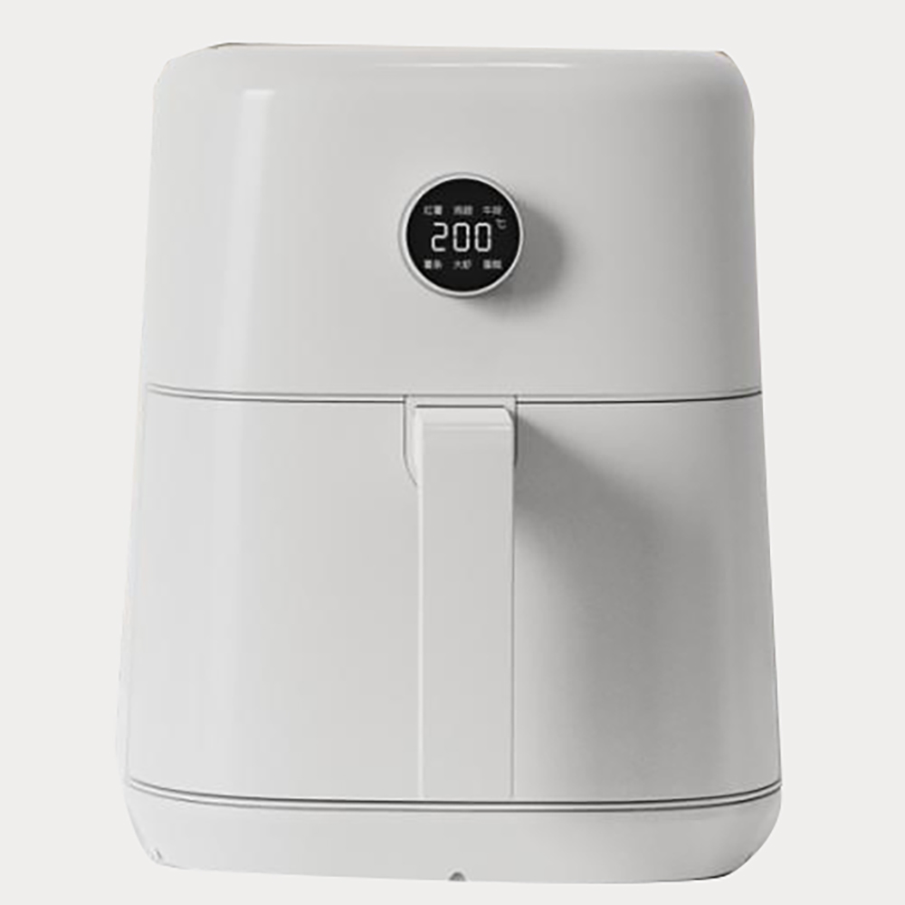 Solid color large capacity air fryer with heating tube