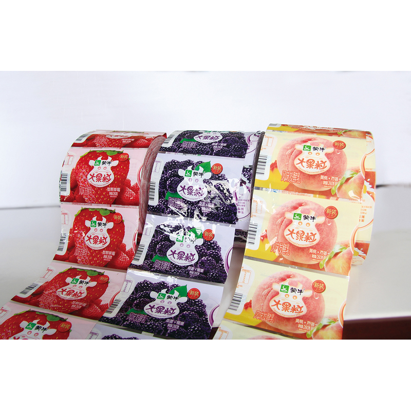 High Quality Printed Shrink Wrap For Bottle Labels Waterproof Paper Bottle Stickers Label Roll