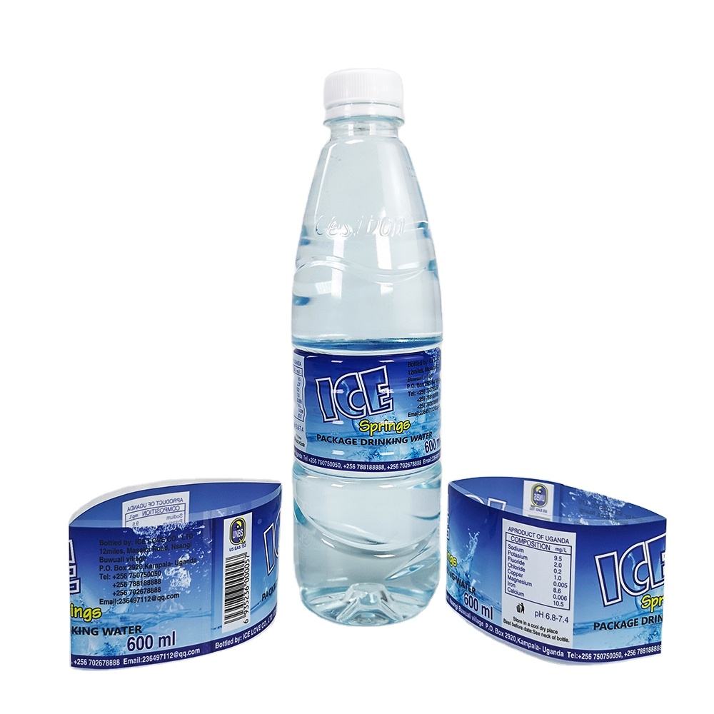 Hot Selling Plastic Shrink Wrap Bottle Label Shampoo Adhesive Labels For Plastic Bottles