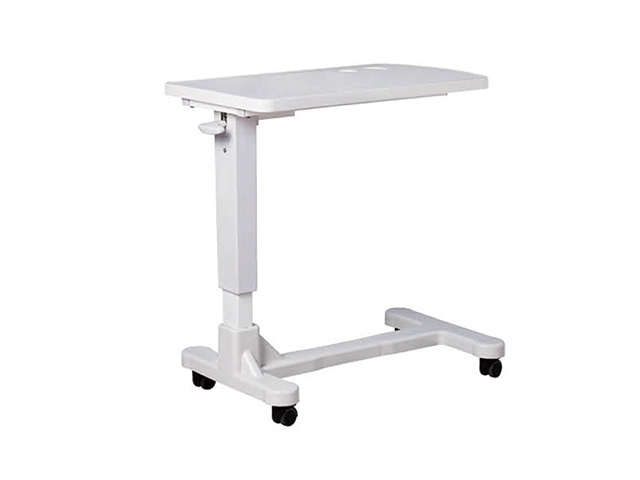 Maidesite Dinner Rotate Overbed Table with Wheels Adjustable Over Bed Table for Hospital Furniture