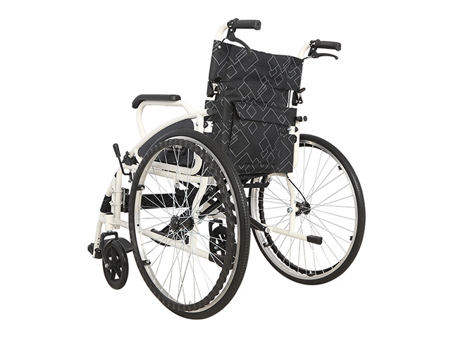 Maidesite SLY-117 Manual Wheelchair with Swing Away Armrest and Detachable Legrest