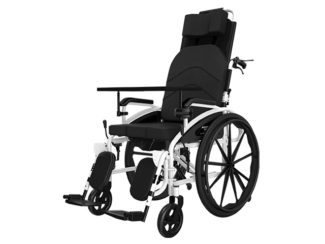 Maidesite SLY-119 Easy Folding Manual Reclinable Lying Adjustable Highback Wheelchair