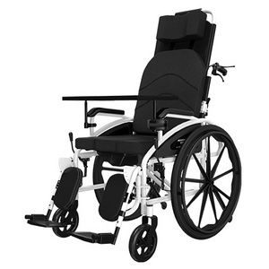 Maidesite SLY-119 Easy Folding Manual Reclinable Lying Adjustable Highback Wheelchair