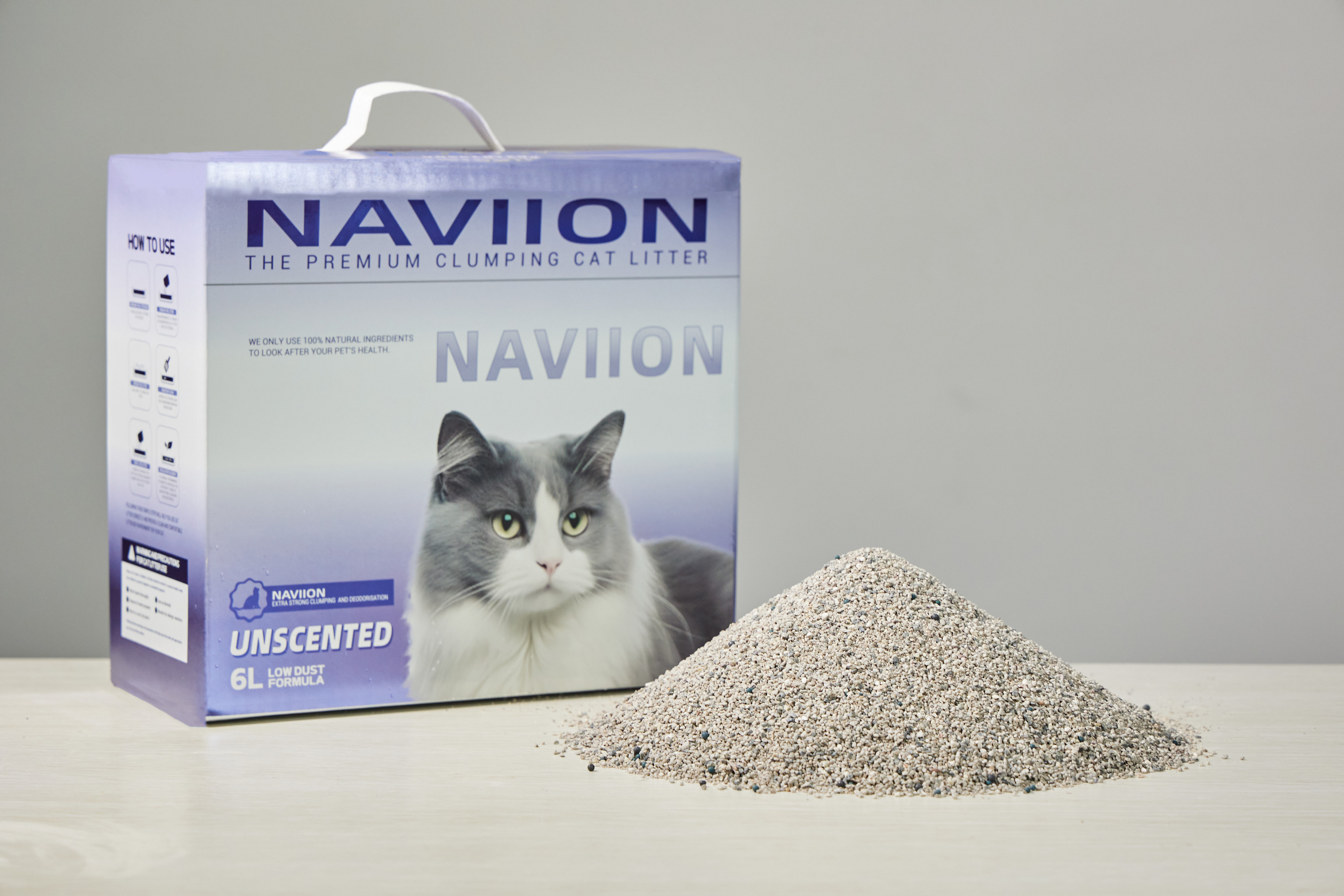 Highly Absorbent Natural Bentonite Cat Litter Non-Clumping Cat Litter for Odor Control