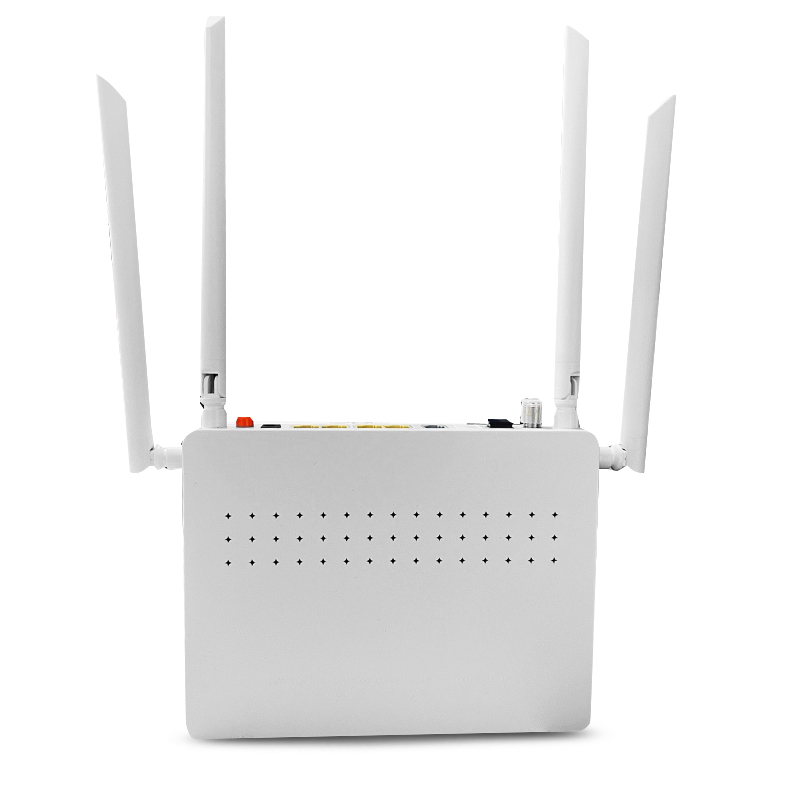 4 Port Dual Band Onu Xpon 2.4 and 5ghz Onu Router 4GE Wifi Catv Xpon Onu