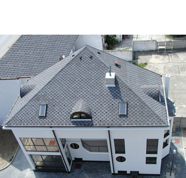 House roofing products 20 years quality heat noise insulation single layer roofing with asphalt shingles