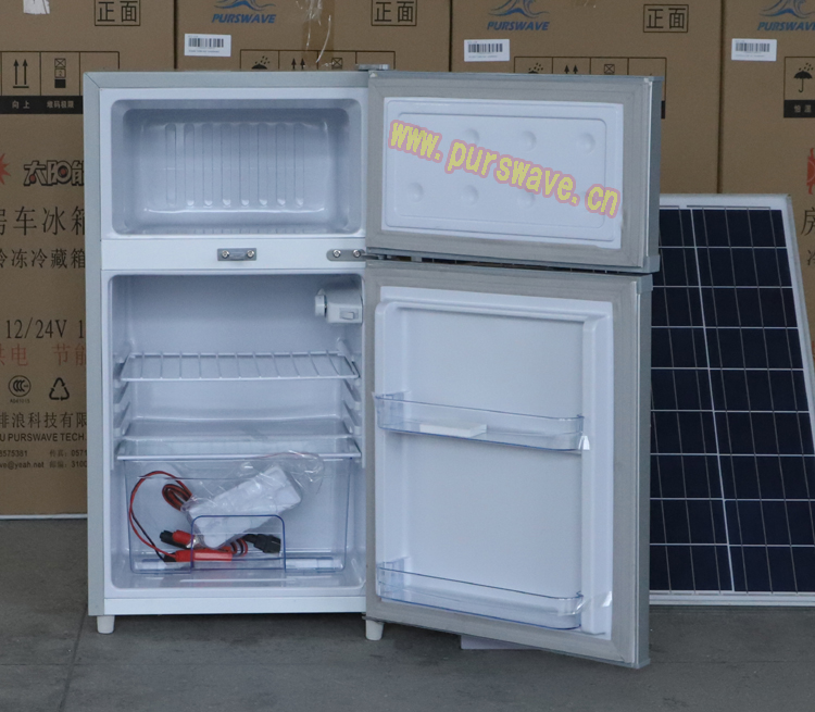 BCD-98 DC refrigerator RV fridge 12V24V battery Solar refrigerator for Africa with freezer and cooler part 48V is available