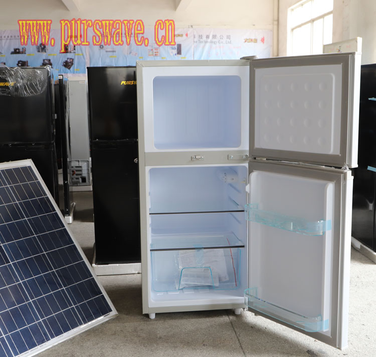 BCD-108 DC refrigerator RV fridge 12V24V battery Solar refrigerator for Africa with freezer and cooler part 48V is available