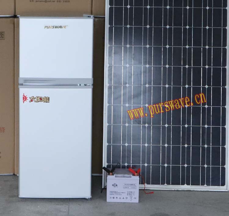 BCD-128 DC refrigerator RV fridge 12V24V battery Solar refrigerator for Africa with freezer and cooler part 48V is available